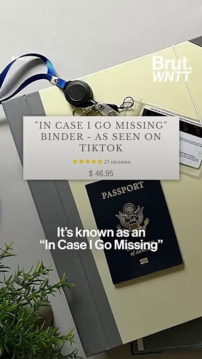 “In Case I Go Missing” binders