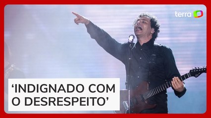 Frejat tem som cortado e é ‘expulso’ do palco por equipe de Lenny Kravitz em SP