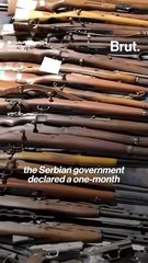 Serbian government collects 13,500 weapons