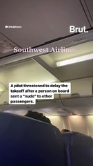 Pilot threatens to cancel flight over "d*** pics"