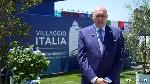 Video Nave Amerigo Vespucci e Villaggio Italia in viaggio verso Mumbai