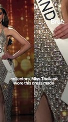 Miss Thailand’s soda tab dress