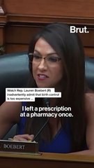 Lauren Boebert admits birth control is too expensive