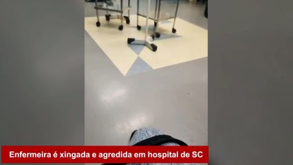 VÍDEO: Paciente que xingou e chutou enfermeira continua preso por injúria racial em Joinville