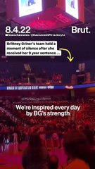 Brittney Griner’s team holds moment of silence