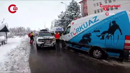 Yaylada mahsur kalan çoban 24 saatte kurtarıldı