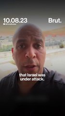 U.S. Senator Cory Booker was in Israel when Hamas militants launched their attack.
