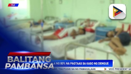 DOH, nakapagtala ng 80% na pagtaas sa kaso ng dengue sa buwan ng Oktubre at Nobyembre ngayong taon
