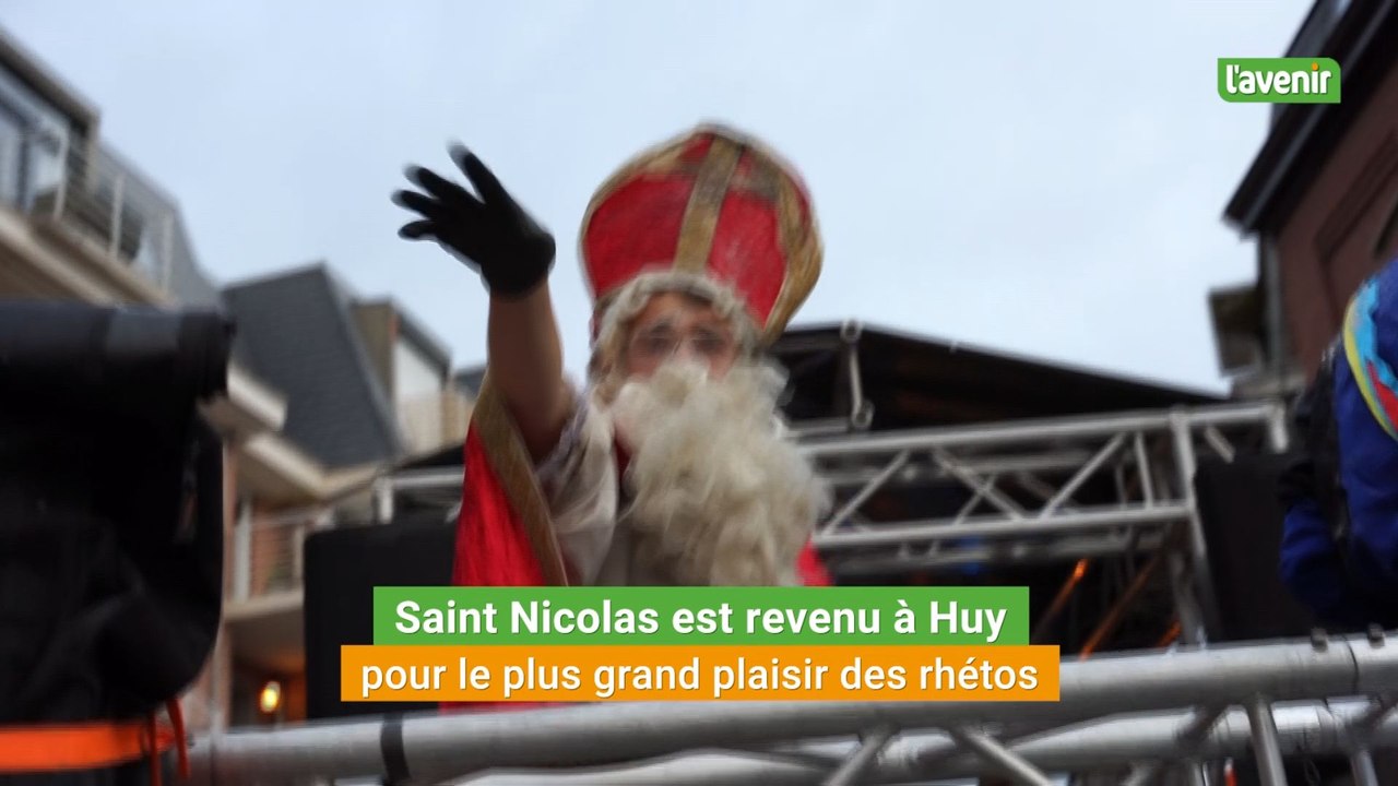 Saint Nicolas était de retour à Huy, pour le pl...
