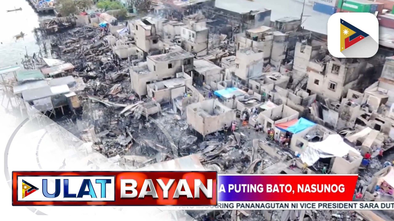 Nasa 2-K pamilya, nawalan ng tirahan nang masunog ang halos limang purok sa Isla Puting Bato, Tondo Maynila
