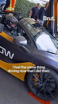 Paralyzed from the neck down, this race car driver is behind the wheel again