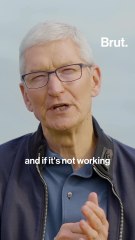 Tim Cook speaks to Brut
