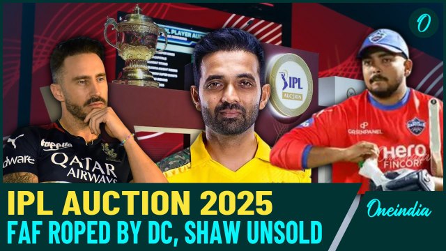 IPL Mega Auction 2025 LIVE Day 2: Prithvi Shaw, Ajinkya Rahane, Mayank Agarwal Unsold