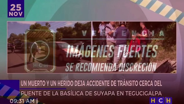 Peatón muere arrollado por moto al intentar cruzar el Anillo Periférico, sector Suyapa