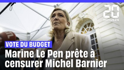 Vote du Budget : Marine Le Pen a rencontré Michel Barnier et semble prête à le censurer