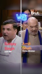 Amit Shah and Sanjay Singh butt heads in Parliament