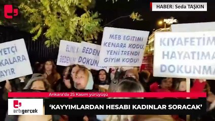 Ankara’da 25 Kasım yürüyüşü: ‘Kayyımlardan hesabı kadınlar soracak'