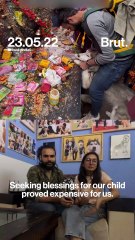 Kedarnath temple, a husky and trolls