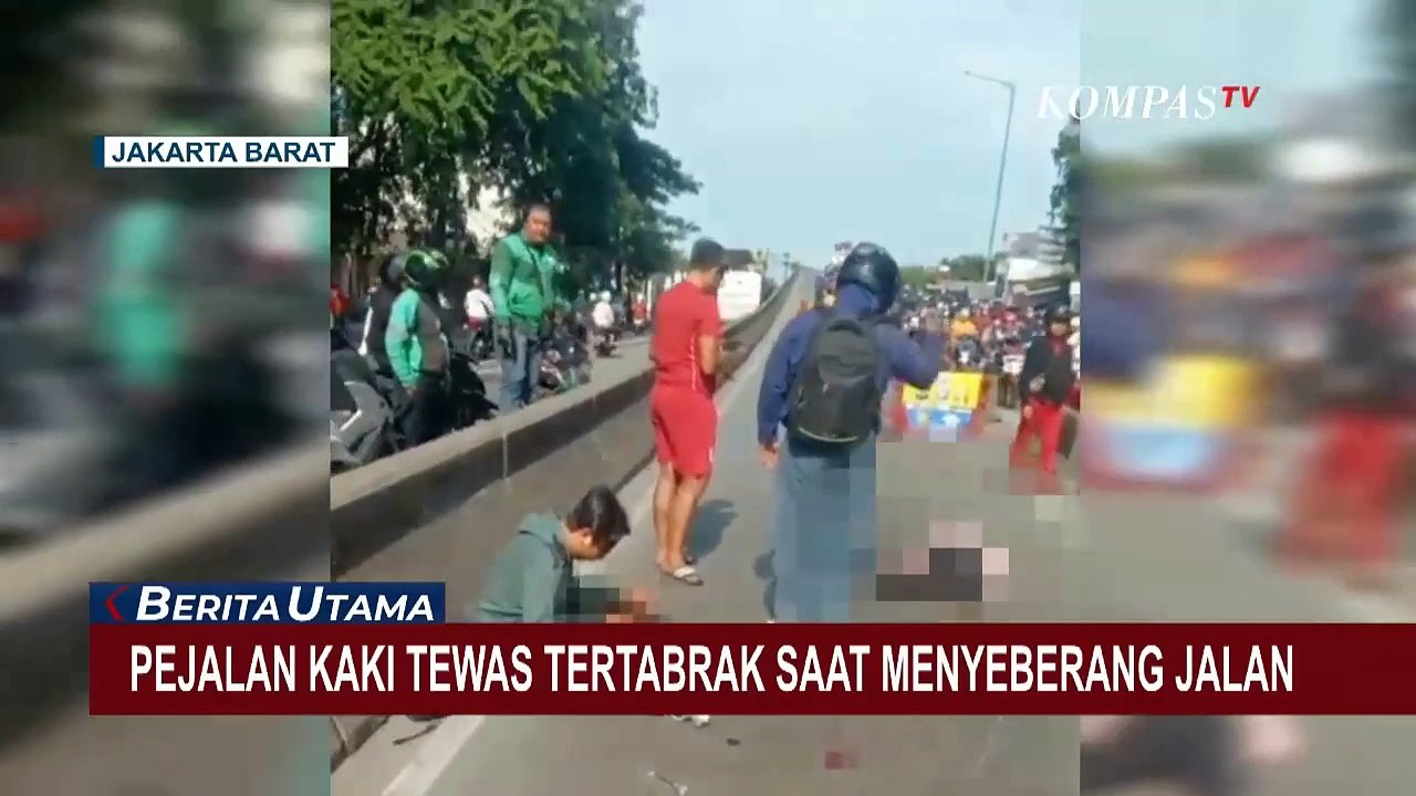 Pejalan Kaki Tewas Ditabrak Pemotor saat Menyeberang Jalan