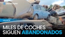 Miles de vehículos siguen abandonados después de casi un mes de la DANA