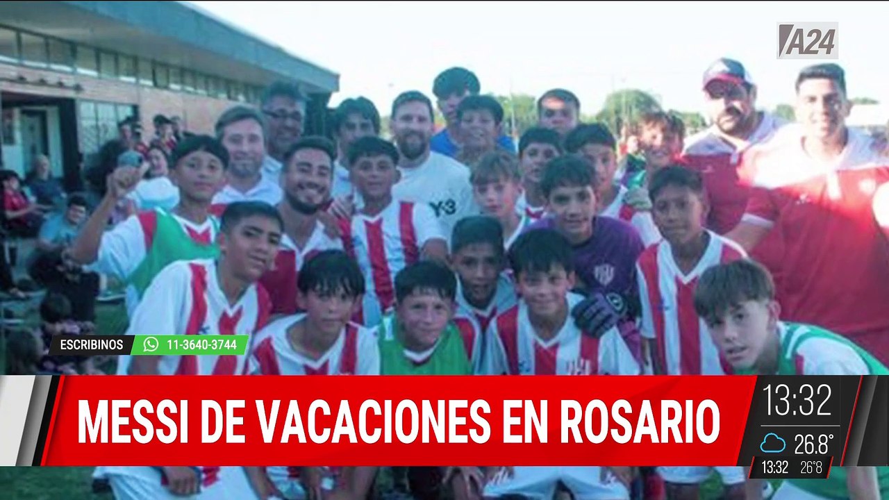 ⚽ LIONEL MESSI Y LUIS SUÁREZ DISFRUTARON DE UN TORNEO INFANTIL EN ROSARIO