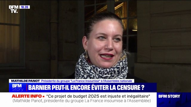 Mathilde Panot (LFI): J'ai réaffirmé devant le Premier ministre qu'en cas d'utilisation du 49.3, nous déclencherions une motion de censure de la part du NFP