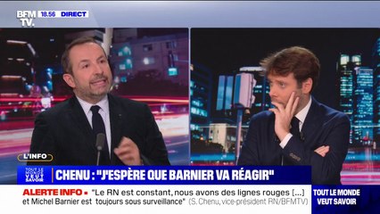 Budget: "Le Premier ministre est en train de nous démontrer qu'il est un manœuvrier plutôt sectaire", juge Sébastien Chenu (RN)