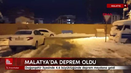 Malatya'da 4.6 büyüklüğünde deprem