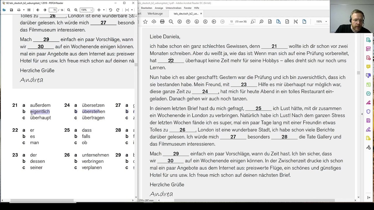 telc Deutsch B2 – Prüfung / 04 / Erklärung und Tipps zu Sprachbausteine Teil 1