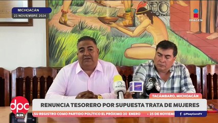 ¡Por supuesta trata de personas! Renuncia tesorero de Tacámbaro, Michoacán