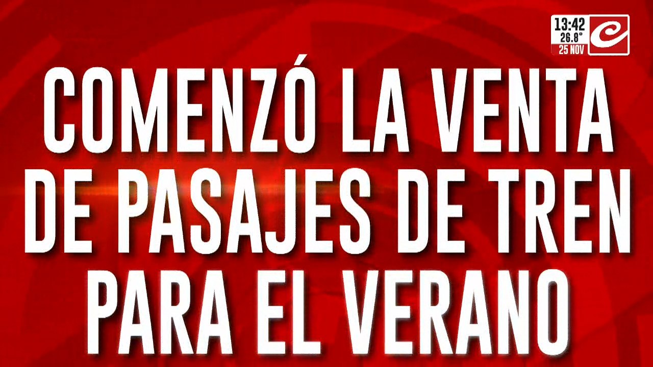 La venta de pasajes de tren todo un éxito: se vendieron 100 mil pasajes en 6 horas