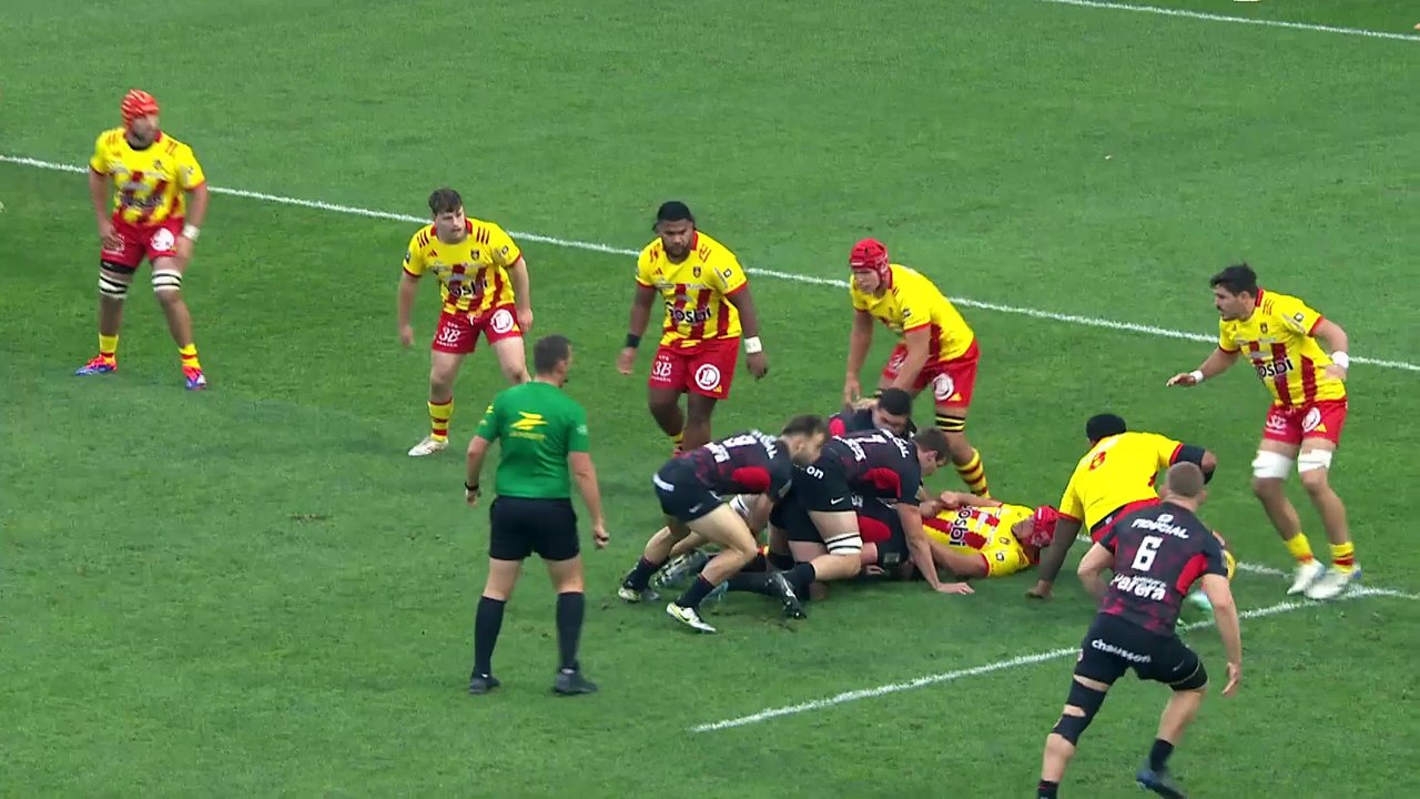 TOP 14 - Essai de Jack WILLIS (ST) - Stade Toulousain - USA Perpignan