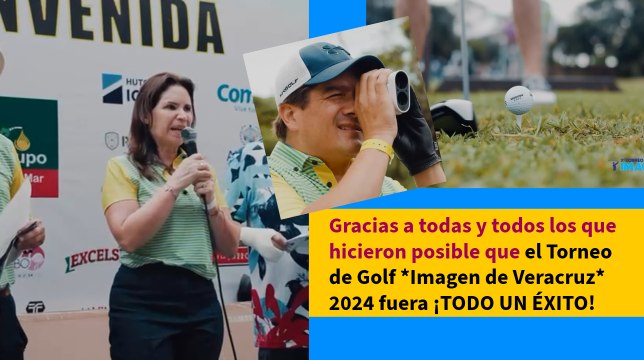 Gracias a todas y todos los que hicieron posible que el Torneo de Golf *Imagen de Veracruz* 2024 fuera ¡TODO UN ÉXITO!