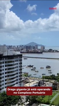 Draga gigante já está operando no Complexo Portuário de Itajaí #tonodiarinho #noticias