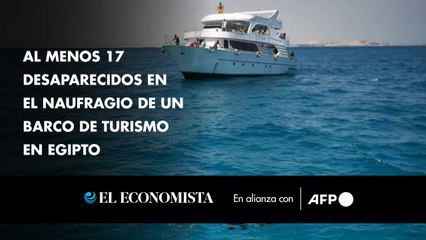 Al menos 17 desaparecidos en el naufragio de un barco de turismo en Egipto