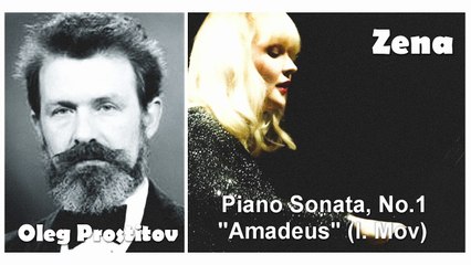 Oleg Prostitov - Piano Sonata, No_ 1 _Amadeus_ (I.Mov) (Piano: Kseniia Prostitova)