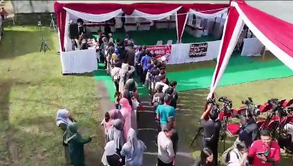 Prabowo Nyoblos Di Bojong Koneng, Beri Pesan:Menang Kalah Biasa,utamakan Kerja Sama