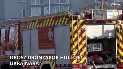 Oroszország rekordszámú, csaknem 200 drónt indított Ukrajna felé