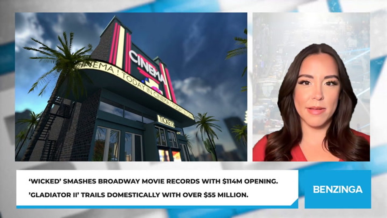 'Wicked' Smashes Broadway Movie Records With $114M Opening. 'Gladiator II' Trails Domestically With Over $55 Million.