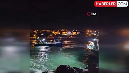 Arnavutköy'de Balıkçı Teknesi Karaya Oturdu