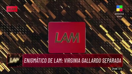 Virginia Gallardo CONFIRMÓ su separación