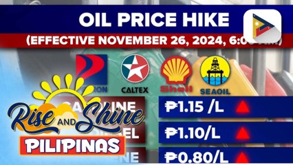 Oil price hike, epektibo ngayong araw