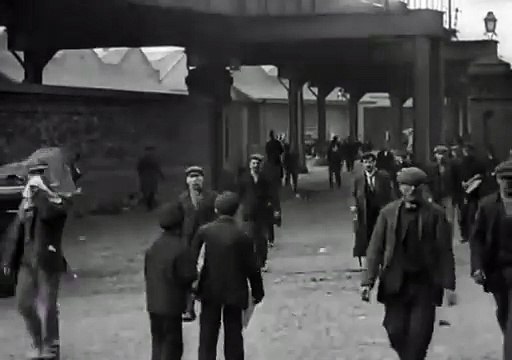 Employees Leaving Alexandra Docks, Liverpool 1901