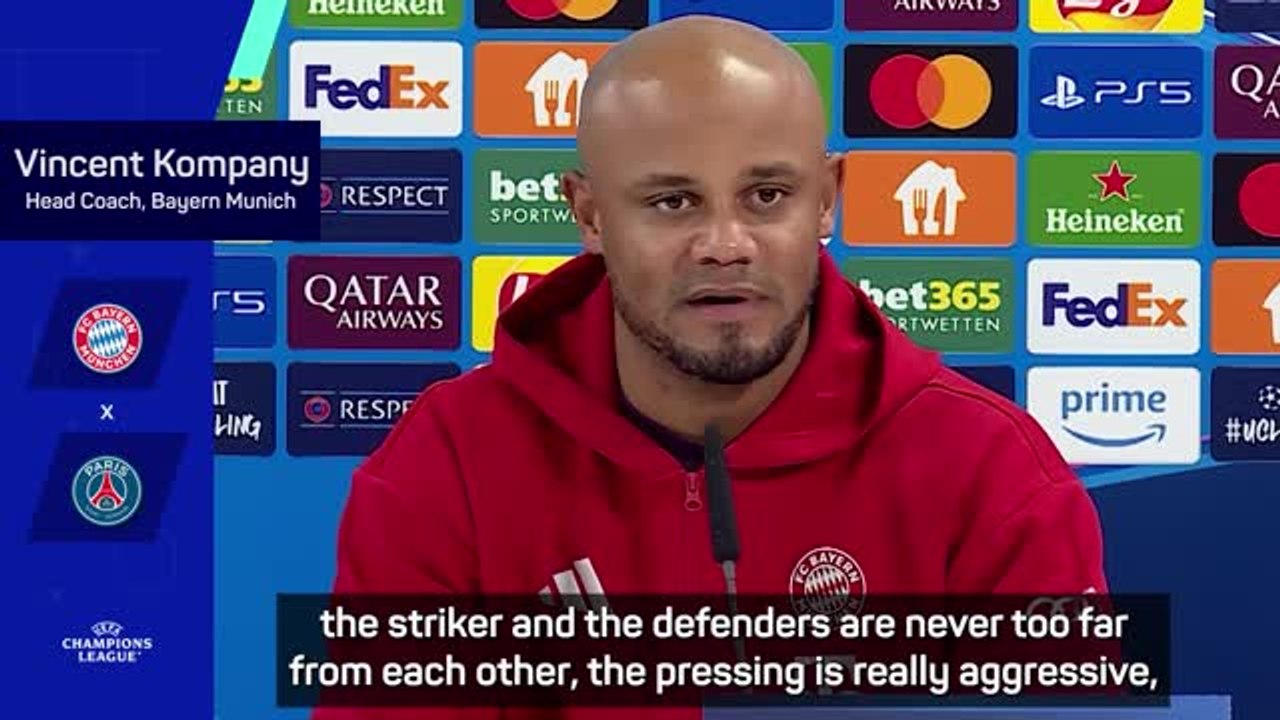 Kane and Kompany preview Bayern's 'tough' UCL clash with PSG