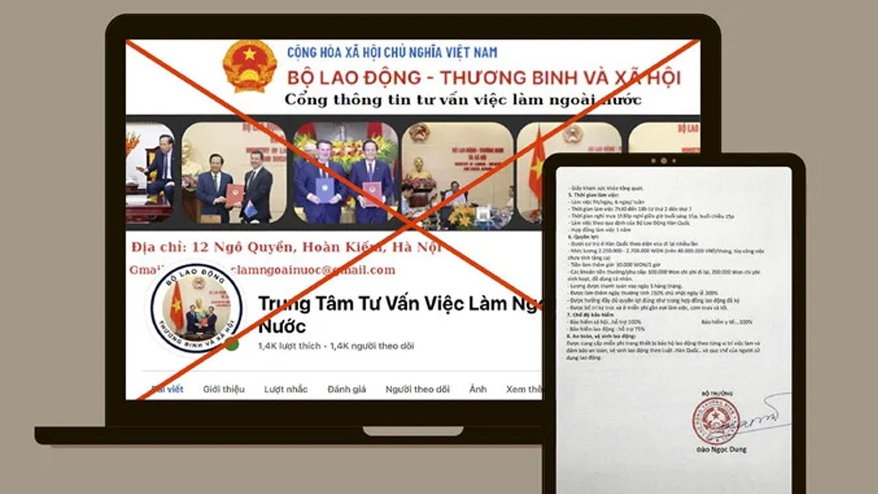 Xuất hiện tình trạng ngang nhiên mạo danh chữ ký của Bộ trưởng để lừa đảo xuất khẩu lao động