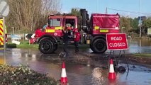 Roads flooded, cars submerged as Storm Bert batters the UK