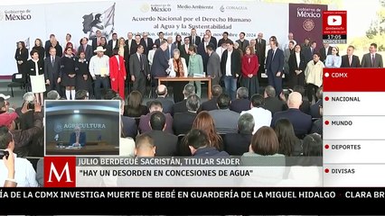 "Al agua no la podemos tratar como una simple mercancía": Julio Berdegué Sacristán