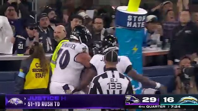 Justice Hill BREAKS FREE for 51-YARD RAVENS TD | ravens #ravens