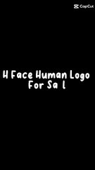 H Face Human Logo For Sale