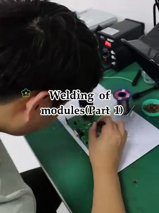 Welding of modules（Part 1）#Capacitive Switches#Digital Printed Capacitive Switch#User Interface Module